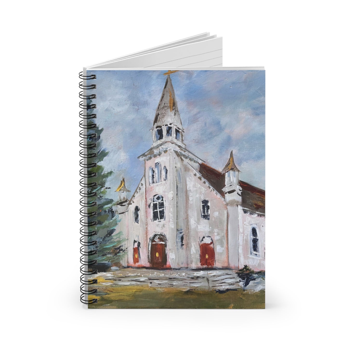 The Lord's Prayer Painting Printed on Spiral Notebook - Ruled Line