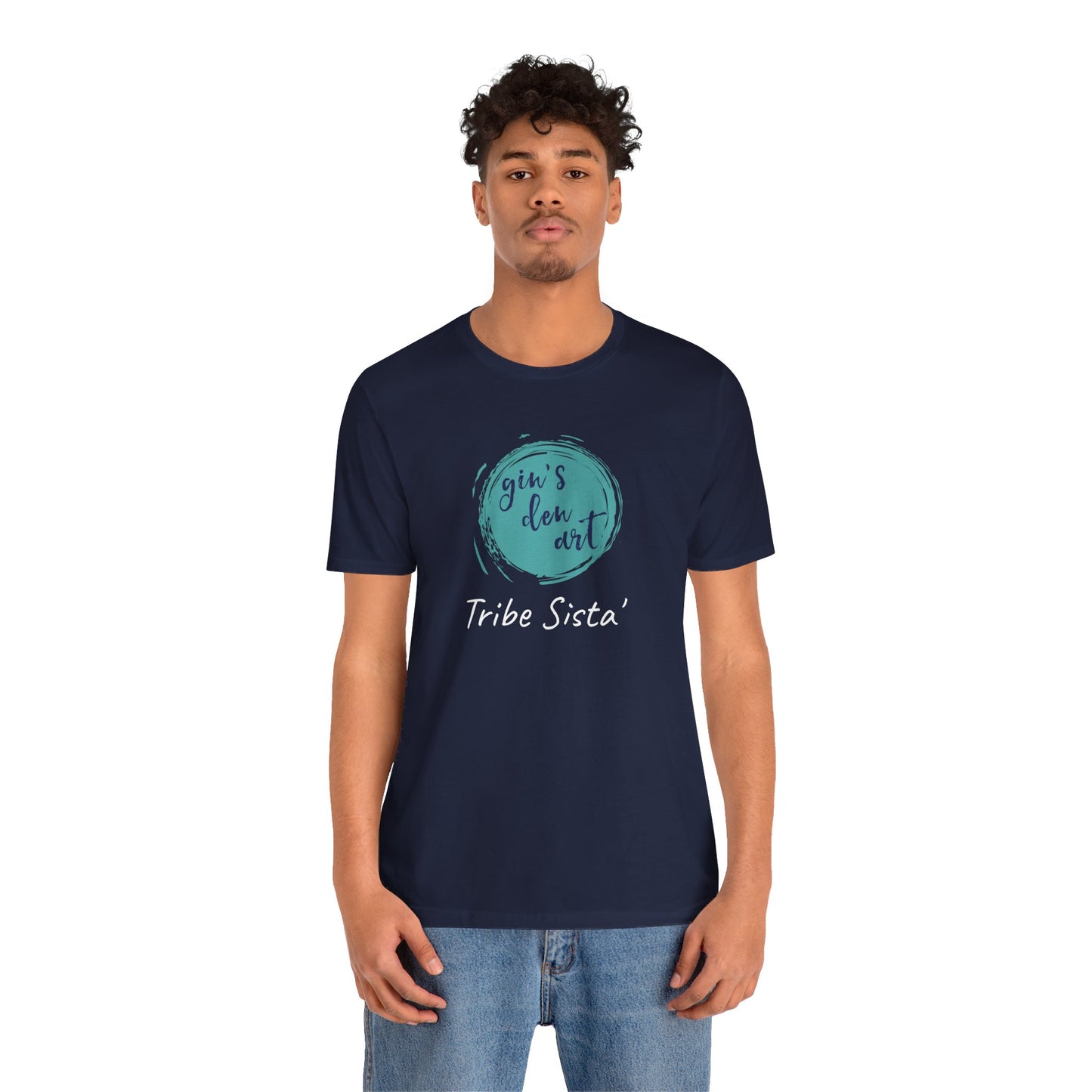 T-shirl. Gin's Den Art Unisex Jersey Short Sleeve Tee