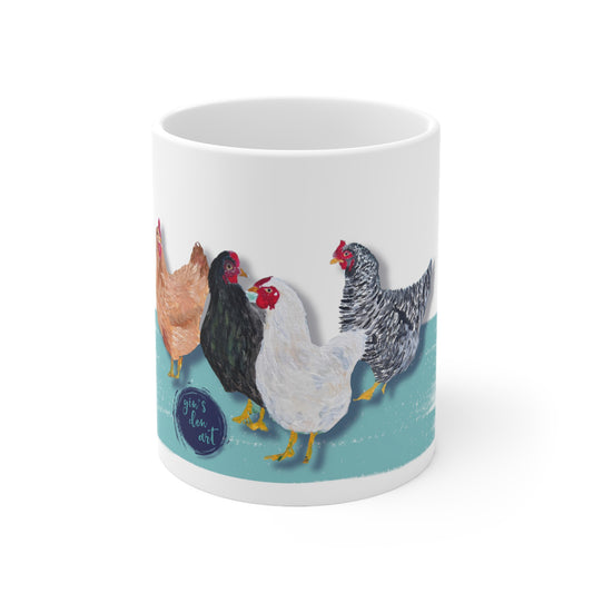 Mug. Chickens