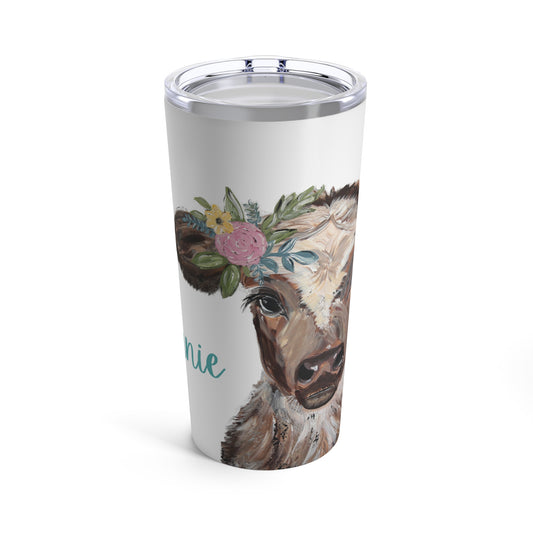 Tumbler 20oz. White BG. Personalized.