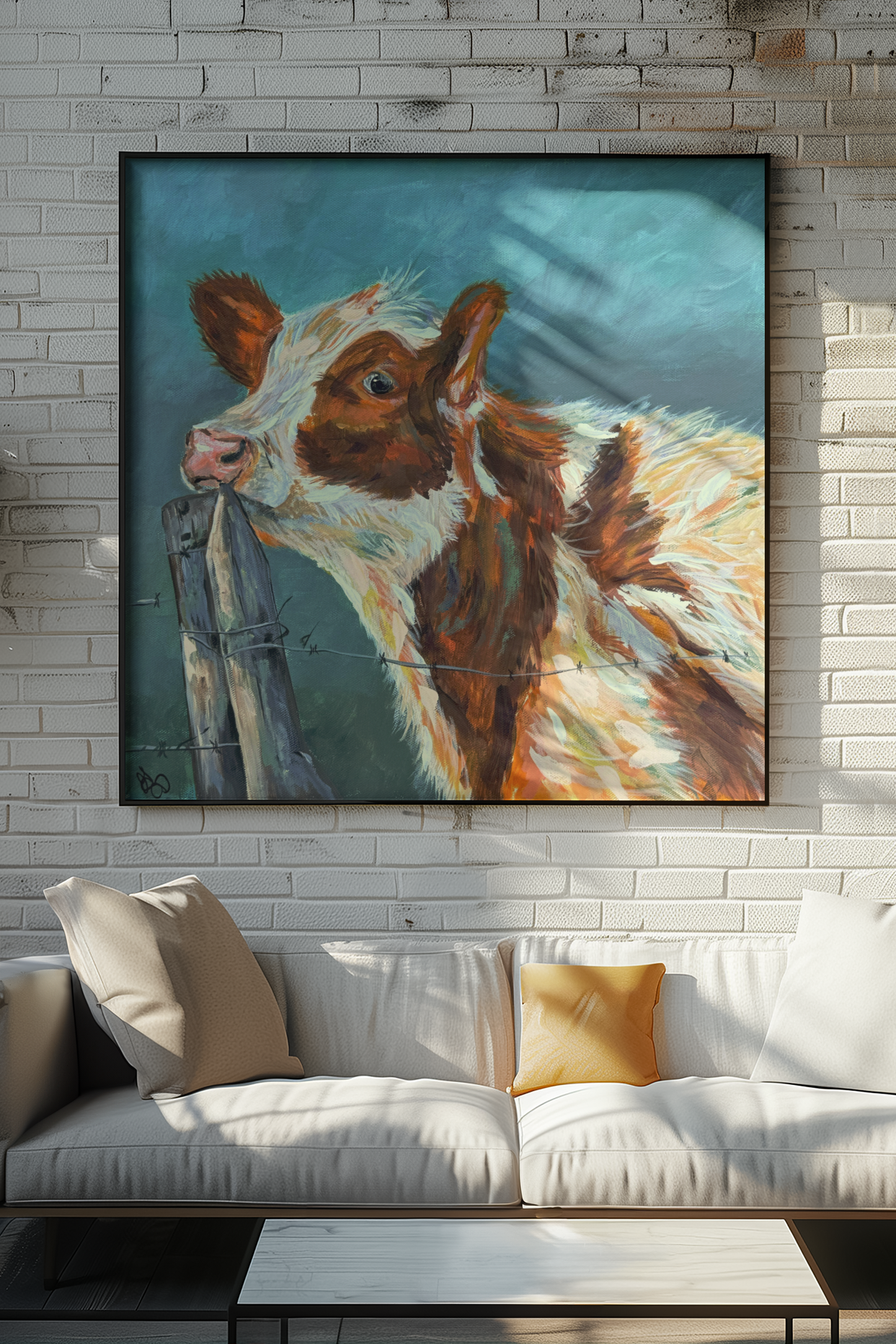 Cow "Who Me" Print