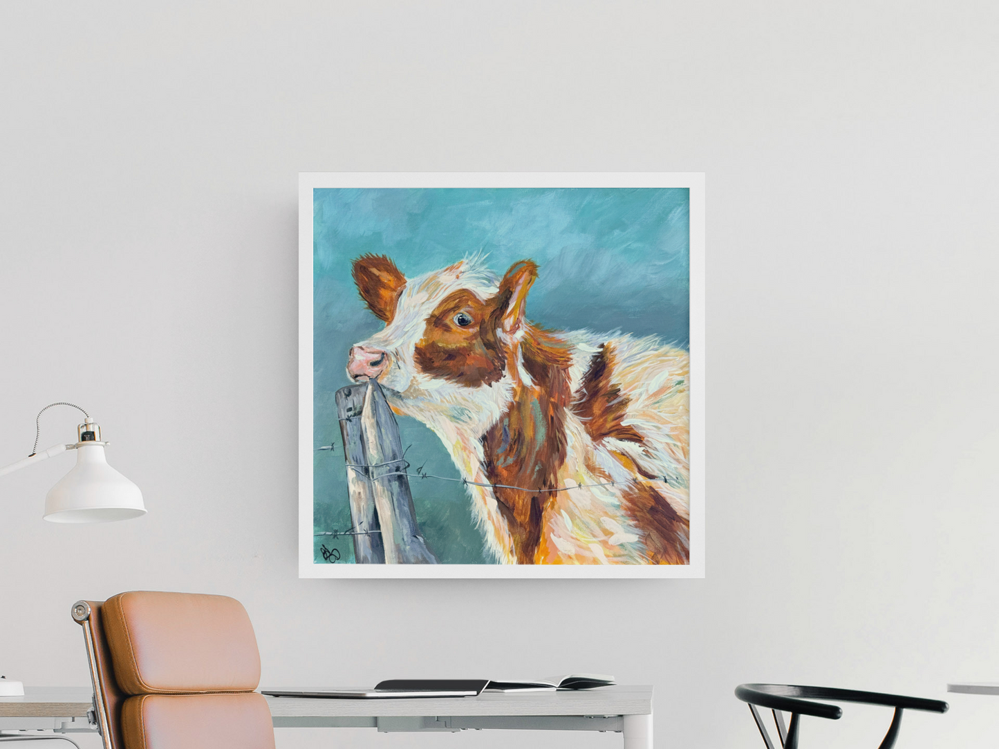 Cow "Who Me" Print